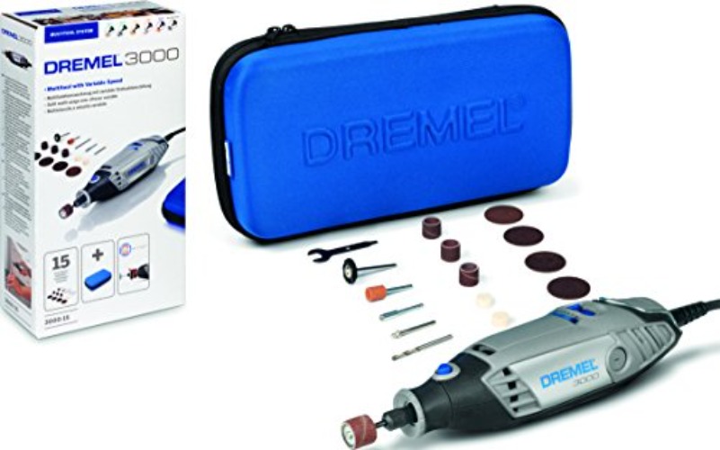Dremel 3000JC (3000-15) Multiutensile, 15 Accessori, 130 W, 230 V, Grigio - 15 Accessori (Versione Italiana) - Single