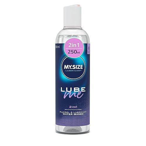 MY.SIZE Lube Me gel lubrificante Premium 2in1 250 ml I Lubrificante inodore I Gel lubrificante a base acqua e play gel I Gel adatto per sexy toys e preservativi in lattice I water based - 2-in-1 - 250 ml (Confezione da 1)