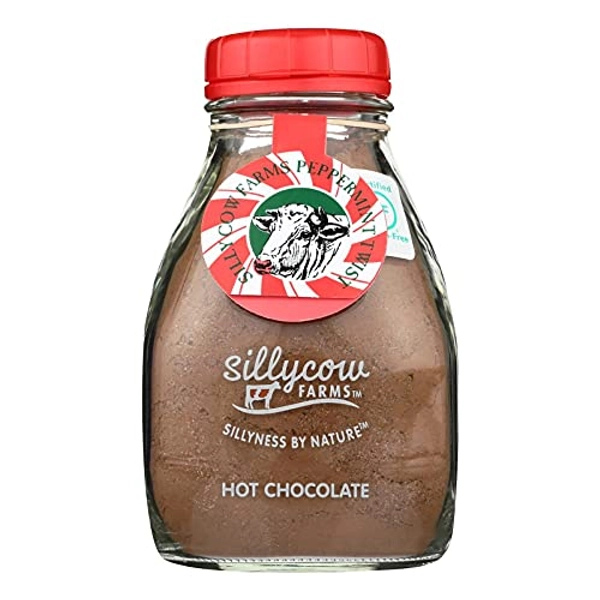 Silly Cow Farms Hot Chocolate Peppermint Twist ~ All Natural ~ 16.9 oz - 1.05 Pound (Pack of 1)