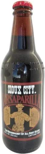 Sioux City SARSAPARILLA - "It's like having the Wild West in a bottle!", 12-Ounce Glass Bottle (Pack of 12)