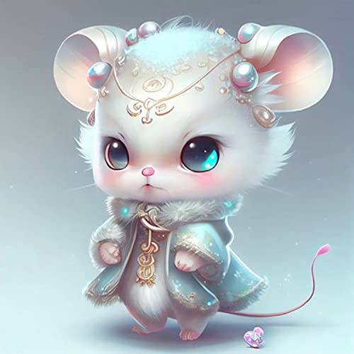 FORLAND Mouse Diamond Painting Kits for Adults Beginners - 5D DIY Cute Mouse Art Full Drill Diamond Kits Painting Crafts for Home Wall Decor, Diamond Art Kits,Paint with Diamonds,12X12inch - Mouse