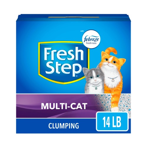 Fresh Step Scented Litter with The Power of Febreze, Clumping Cat Litter - Multi-Cat
