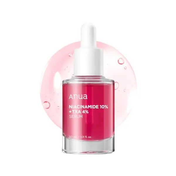 Anua 10% Niacinamide+ 4% Tranexamic Acid Serum, Ceramide, Hyaluronic Acid, Vitamin B12 natural color, for Sensitive skin, Korean Glass Skin, Fragrance-Free (30ml /1.01 fl.oz.)