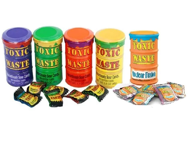 Zella Exclusive Set of 5 Sour Toxic Waste Tubs of Sweets