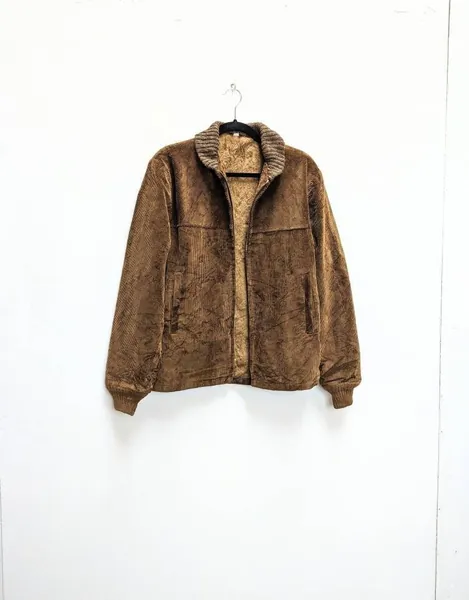 Brown Corduroy Jacket Vintage Cord Jacket Zip Up Jacket Brown Jacket Lined Corduroy Jacket Zip Up Corduroy Jacket Vintage Lined Cord Jacket