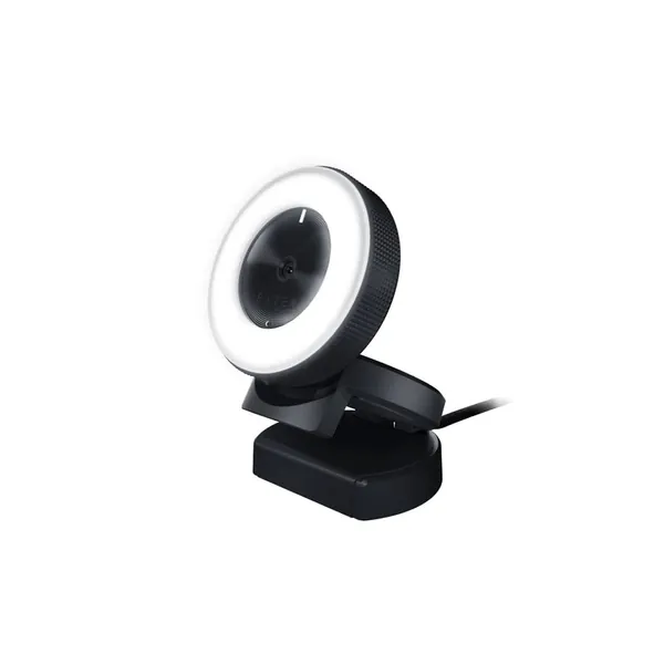 Razer Kiyo - Streaming Camera with Ring Lighting (USB Webcam, HD Video 720p, 60 FPS, Compatible with Open Broadcaster Software, Xsplit, Autofocus, Camera Clip, Tripod Connection) Black