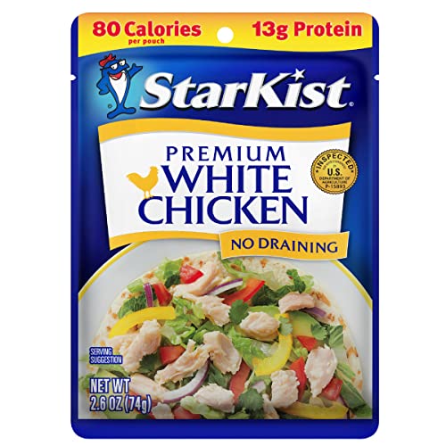 StarKist Premium White Chicken - 2.6 oz Pouch (Pack of 12) - Premium White Chicken - 2.6 Ounce (Pack of 12)