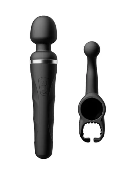 LOVENSE Domi 2 Vibrator Wand Massager Anal Sex Toy for Male with APP Remote Control + Domi 2 Wand Vibrator Attachment for Men Gift Kit for Men Couples Pleasure