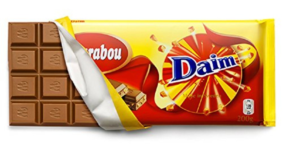 Marabou Daim Original Swedish Milk Chocolate Mjolkchoklad Bar 200g. By Kraft Foods.