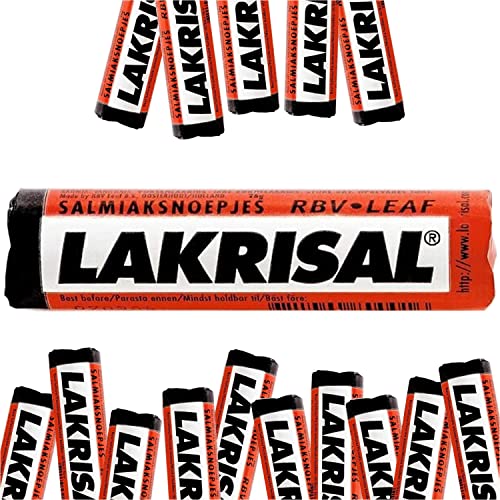 Lakrisal Licorice Candy Rolls - (5-Pack) - Salmiak Salty Liquorice Pastilles Roll - 5