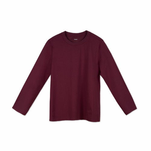 Men's Base Long Sleeve Shirt - Mahogany | Mahogany / XL