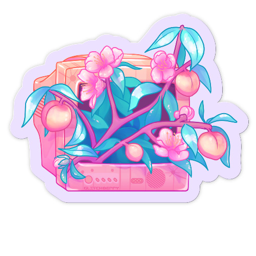 Peach TV Vinyl Sticker