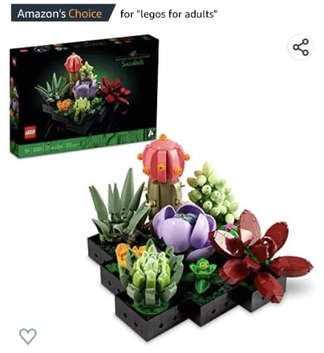 Amazon.com: LEGO Icons Succulents 10309 Artificial Plants Set for Adults, Valentines Day Gifts, Home Décor, Creative Gift Idea (771 Pieces) : Toys & Games