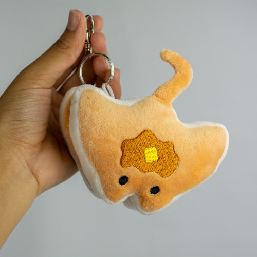 Stacks the Manta Ray Pancakes Plush Keychain | Default Title