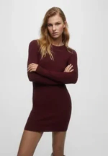 Dark red dress
