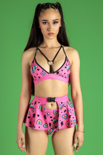 Cupid's Canvas Mini Clasp Skirt Set | XL / Full Outfit