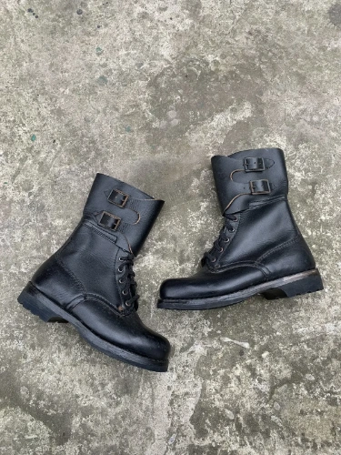 Vintage Deadstock 1985 Combat Buckle Boots