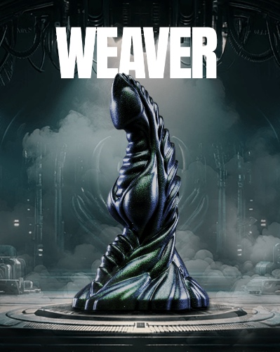 Weaver Alien Fantasy Dildo - L / Soft Shaft/Firm Base / XX121