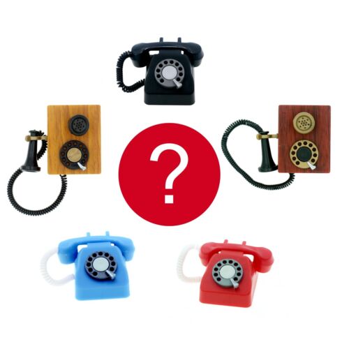 Blind Box Dollhouse Miniature Retro Rotatory  Phone 1 Random Surprise Figure 4571596292514 | eBay