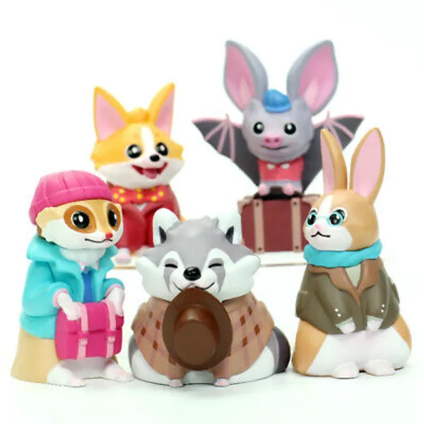 Blind Box Toy Cute Kawaii Rabbit Corgi Dog Meercat Raccon Bat 1 Random Figure 4712288706326 | eBay