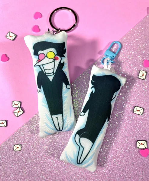 Spamton Deltarune Body Pillow Mini Dakimakura Replica Keychain - 4"