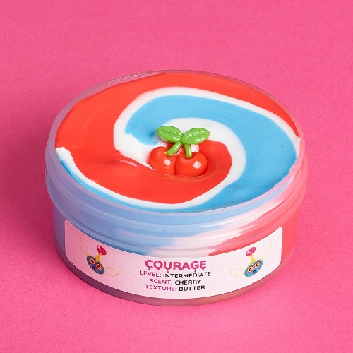Courage Slime | Red & Blue / 4oz / Cherry