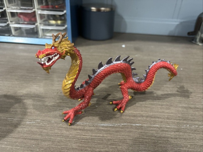 Safari Ltd Imperial Red DRAGON 7' Figure Chinese Folklore 2009