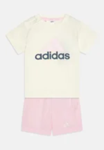 UNISEX SET - Printtipaita - ivory/clear pink