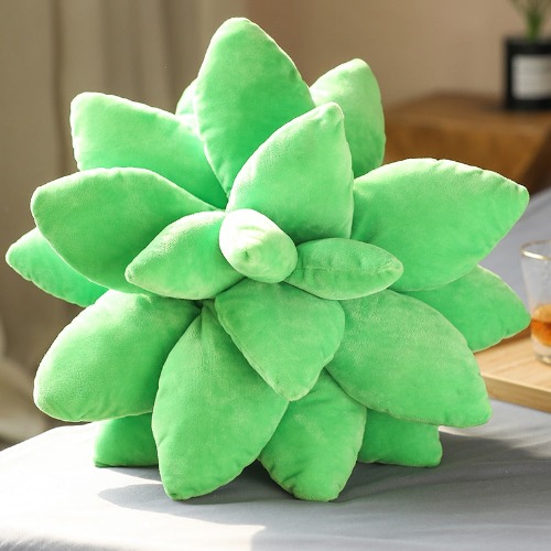 Succulent Plant Plushies (7 COLORS, 2 SIZES) - Green / 17" / 45 cm