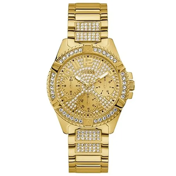 Guess Reloj Analógico para Mujer de Cuarzo con Correa en Acero Inoxidable W1156L2