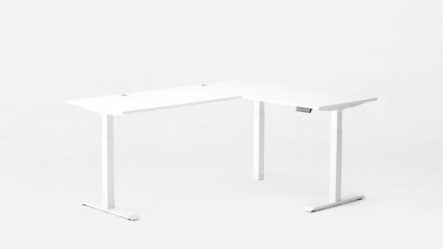 Autonomous SmartDesk 2 L-Shaped White - White