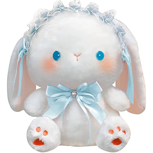 YOMOTREE Stuffed Animal Doll Plush Toys, Plushie Animal Toys, Cute Plush Animals, Lolita Bunny 13.7 Inches, Children's Gifts Rabbit (Blue 13.7InCH) - Blue 13.7inch