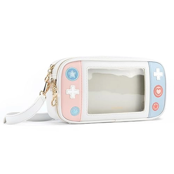 GeekShare Switch Case Compatible with Nintendo Switch/Switch OLED - Travel Crossbody Switch Carrying Case with Adjustable Shoulder Strap for Switch Console Joy-Con & Accessories