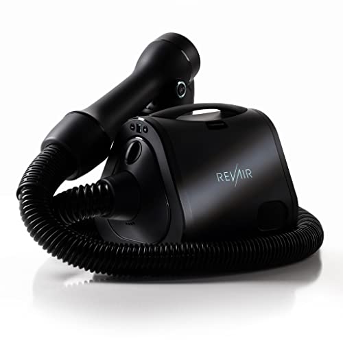 RevAir Reverse-Air Hair Dryer, Vacuum Hair Dryer for All Hair Types, 800 Watts, Black