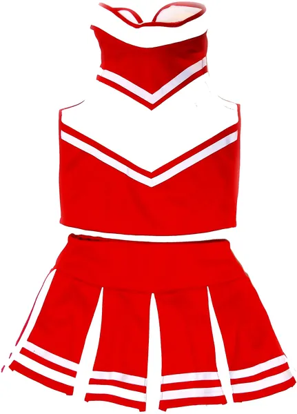 Big Girls' Women Cheerleader Costume Uniform Cheerleading Adult Dress Outfit Halloween - M/ 8-10 Red/White
