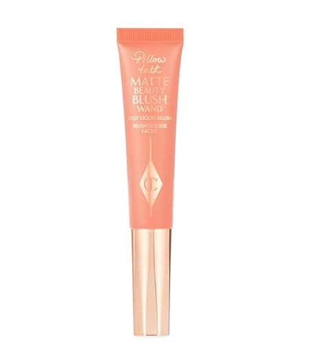 Charlotte Tilbury Pillow Talk Matte Beauty Blush Wand | Peach Pop | 12ml - Peach Pop - 1 count (Pack of 1)