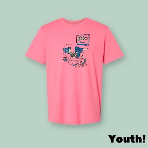 Pajamazon Classic Youth Tee | Neon Pink / Large