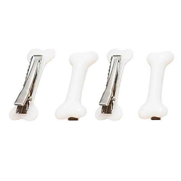 Halloween Bone Hair Clip Hairpins - Halloween Cosplay Costume Decorative Skull Skeleton Hair Pins Clips Accessories Barettes for Women Girls 4pcs