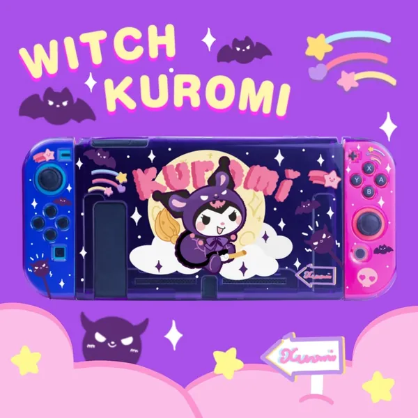 Cute Switch Protective Cover Case Cute Switch Case Purple Kawaii Switch Accessories