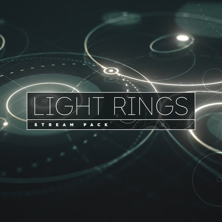 Light Rings Static Stream Overlays Package - Light Rings / Static