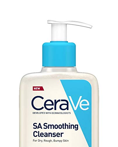 CeraVe SA Smoothing Face and Body Cleanser for Dry, Rough and Bumpy Skin with Salicylic Acid - 236 ml (Pack of 1)