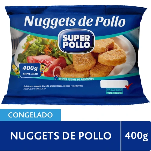 Nuggets de Pollo Super Pollo Congelado Bolsa 400 g | Jumbo.cl