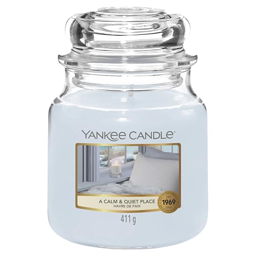 Yankee Candle Scented Candle | A Calm & Quiet Place Medium Jar Candle| Long Burning Candles: up to 75 Hours | Gifts for Women - Calm and Quiet Place