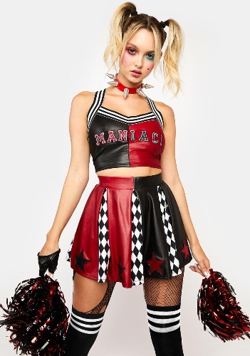 Harlequin Dreams Cheerleader Costume