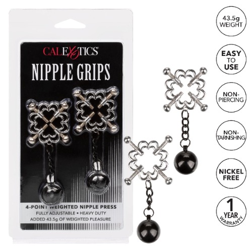Nipple Grips 4-Point Weighted Nipple Press