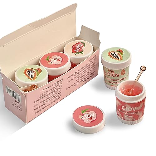 Fruit Lip Mask Hydrating and Collagen Sleeping Mask,Vitamin C,Repairs, Hydrates and Plumps Dry, Chapped Lips,For Naturally Plump Lips(3PC)