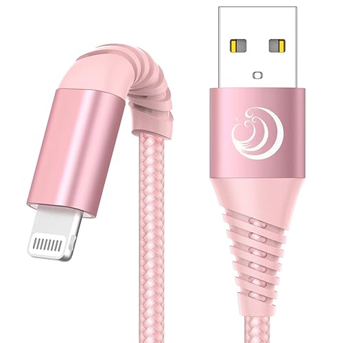 iPhone Charger Cable, Lightning Cable [1M+2M 2Pack] MFi Certified iPhone Charger Nylon iPhone lead USB Fast iPhone Charging Cable for iPhone 14 13 12 11 Pro Max Mini XR XS X 8 7 6s 6 Plus 5s 5 SE 2020 - Pink