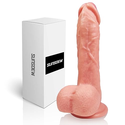 Realistic for Beginners Lifelike, with Strong Suction Cup for Hands-Free Play, Realistic Penis Stimulation for Women 7.8" (Flesh) - Flesh