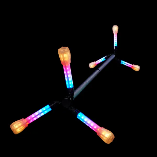trikon vision dragon staff - best LED dragon staff - smooth as butter - flowtoys lifetime warranty