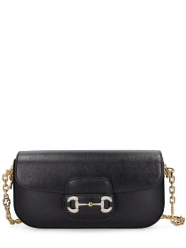 Small 1955 horsebit leather shoulder bag - Gucci - Women | Luisaviaroma